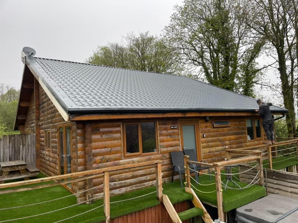 Tile effect roofing sheets